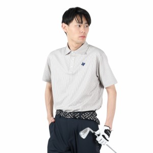 クランク(CLUNK)ゴルフウェア 半袖 シアサッカーポロシャツ CL5PTG23 BEG(Men’s)