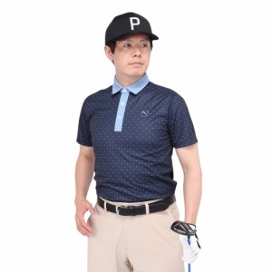 プーマ(PUMA)ゴルフウェア 半袖 吸水速乾 ピュアゲオポロシャツ 626272-05(Men’s)