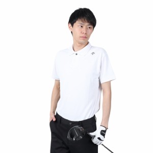 デサントゴルフ(DESCENTEGOLF)ゴルフウェア 吸汗速乾 鹿の子半袖シャツ DGMXJA15 WH00(Men’s)