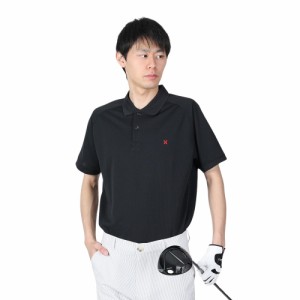 ハーレー(HURLEY)ゴルフウェア 半袖 吸水速乾 ピケ ポロシャツ MKT2200005-BLK2(Men’s)