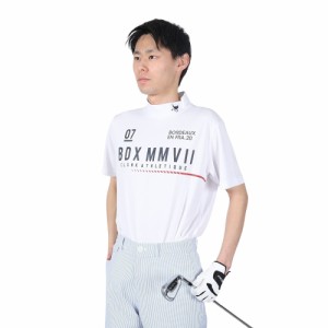 クランク(CLUNK)ゴルフウェア 吸汗 速乾 半袖モックネックシャツ CL5MTG18 WHT(Men’s)