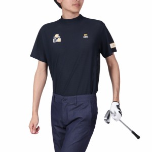 GB GOLF(ゴールデンベア ゴルフ)ゴルフウェア 半袖 吸水速乾 モックネックTシャツ 311Q5541-C48(Men’…