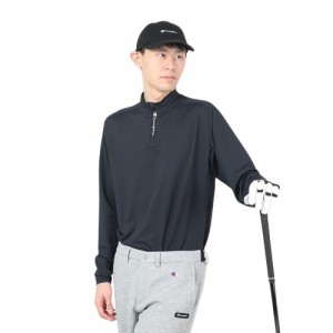 チャンピオン(CHAMPION)ゴルフウェア 長袖 吸汗速乾 ハーフジップシャツ C3-ZG401 090(Men’s)