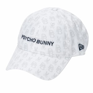 サイコバニー(Psycho Bunny)キャップ NEWERAコラボ ベルオアシス PBMG404F-ホワイト(Men’s、L…