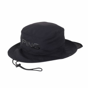 ピン(PING)ゴルフ 撥水ハット HW-P2412 BK 37447(Men’s)