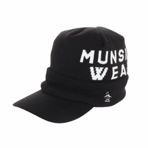 マンシングウエア(MUNSING WEAR)ゴルフ ツバ付き ニットキャップ MGBWJC07 BK00(Men’s)