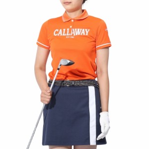 キャロウェイ(CALLAWAY)ゴルフウェア プリントカノコ半袖ポロシャツ C23134200-1150(Lady’s)