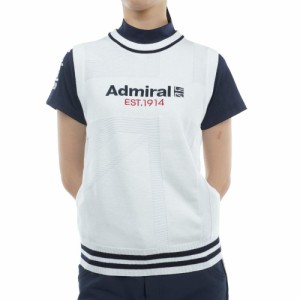 アドミラル ゴルフ(Admiral GOLF)ゴルフウェア ユニオンジャック クルーベスト ADLA409-WHT(Lady’…