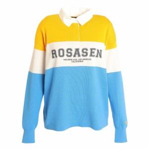 ROSASENゴルフウェア 防寒 ドライタッチニット配色ラガーシャツ 045-17812-033(Lady’s)