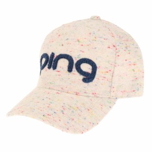 ピン(PING)ゴルフ ネップキャップ HW-L2203 Ivory 36450(Lady’s)