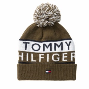 トミーヒルフィガー(TOMMY HILFIGER)ゴルフ 防寒 ニット帽 ビーニー THMB006F-OLV(Lady’s)