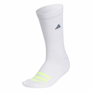 アディダス(adidas)ゴルフ クルー丈 パームツリーロゴ クッションソックス MMS75-IA9652WH(Lady’s)