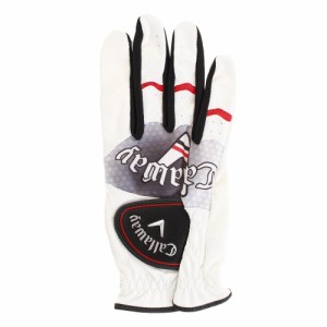 キャロウェイ(CALLAWAY)【右手用合皮】ゴルフ グローブ グラフィック グローブ RH WHT 19(Men’s)