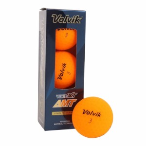 ボルビック(Volvik)ゴルフ ボール ビビット VIVID XT AMT 3個入り オレンジ(Men’s、Lady’s)