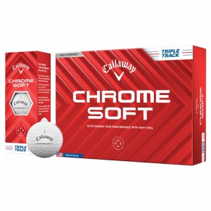 キャロウェイ(CALLAWAY)CHROME SOFT トリプル・トラック ゴルフボール ダース(12個入り) クロムソフト(…