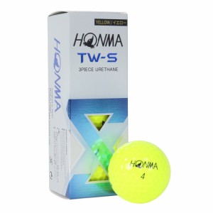 本間ゴルフ(HONMA)ゴルフボール TW-S 2024 BTQ2403 YEスリーブ(3個入り)(Men’s)