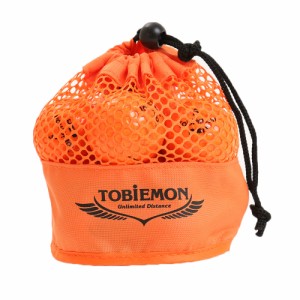 トビエモン(TOBIEMON)ゴルフボール TOBIEMON(トビエモン) メッシュバッグ入り オレンジ 1ダース(12個) …