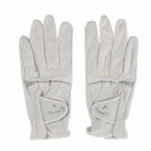 キャロウェイ(CALLAWAY)【両手用合皮】ゴルフ グローブ STYLE DUAL WMS 19 GL STYLE DUAL WMS WHT/SLV 19 (Lady’s)