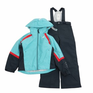 デサント(DESCENTE)スキーウエア ジュニア 上下 セット DWJUJH02X LBL ブルー サイズ調整 110 12…