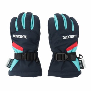 デサント(DESCENTE)ジュニア スキー グローブ スノーボード 手袋 スノボ ネイビー 5本指グローブ DWDUJD01…