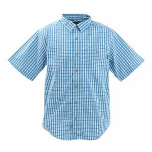 マーモット(Marmot)半袖シャツ PLAIN チェックシャツ TOMRJA78XB BL ブルー(Men’s)