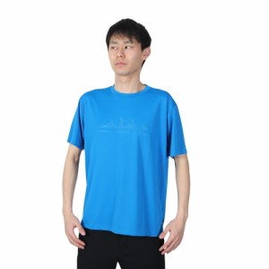 マーモット(Marmot)半袖Tシャツ TOMRJA61XB SKY ブルー トップス クルーネック 吸水速乾 抗菌 防臭(M…