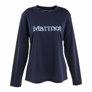 マーモット(Marmot)長袖Tシャツ ロンT フラワーズロゴ TOWTJB92XB RNV ネイビー トップス ロゴT サイ…