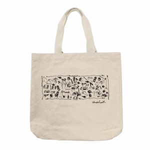 ホールアース(Whole Earth)Print Tote (Gear) WE27GF19ベージュ