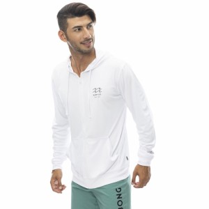 ビラボン(BILLABONG)ラッシュガード 長袖 ラッシュ ジップ フード BE011855 WHT(Men’s)