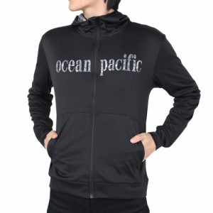 オーシャンパシフィック(Ocean Pacific)メンズ ロゴジップ UVパーカー ラッシュガード 510486BLK(Me…