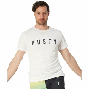 ラスティ(RUSTY)ラッシュガード 半袖 Tシャツ UVカット 紫外線対策 UPF50+ ホワイト 910463-WHT(M…