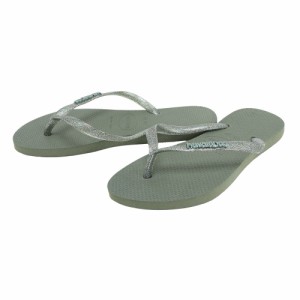 ハワイアナス(HAVAIANAS)Slim Logo Metallic ビーチサンダル 4119875-0869(Lady’s)