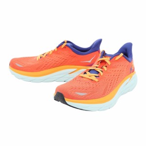 ホカ(HOKA)ランニングシューズ クリフトン8 オレンジ レギュラー 1119393-FBLN スニーカー 厚底 プレート …