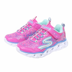 スケッチャーズ(SKECHERS)スニーカー ジュニア ギャラクシー ライツ 10920L-NPMT ピンク ベルクロ 紐なし…