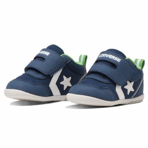 コンバース(CONVERSE)ジュニアスニーカー MINI RS 2 ネイビー グリーン 37302600 23FW ファース…