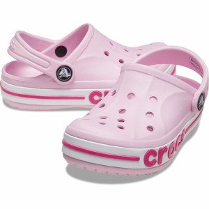 クロックス(crocs)ジュニアサンダル バヤバンド クロッグ キッズ ピンク レッド 207019-6TG-2023 シャワ…