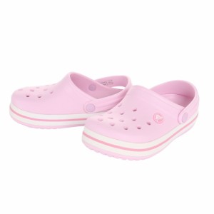 クロックス(crocs)ジュニアサンダル クロックバンド クロッグ キッズ ピンク 207006-6GD-2023 スポーツ …