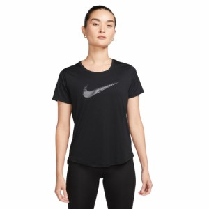 ナイキ(NIKE)半袖シャツ レディース  ドライフィット スウッシュ ハイブリッドFB4697-010(Lady’s)