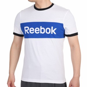 リーボック(REEBOK)Tシャツ メンズ 半袖 トレーニング エッセンシャルズ リニア ロゴ GLT76-FJ4687 ホワ…