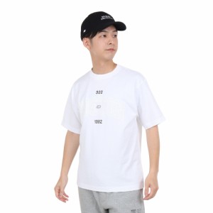 ニューバランス(new balance)半袖Tシャツ メンズ 白 900 ボストンロゴプリントTシャツ AMT35149WT(…