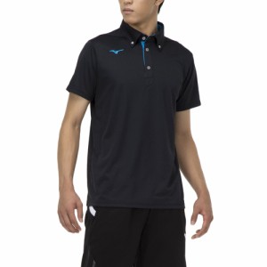 ミズノ(MIZUNO)半袖ポロシャツ メンズ TL ボタンダウン 32MA218009(Men’s)