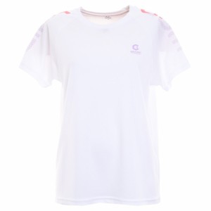 ジローム(GIRAUDM)半袖Tシャツ レディース プリントメッシュTRG CT2S3371-TR864-DGCD WHT(L…