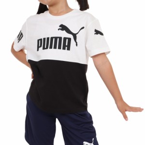 プーマ(PUMA)ボーイズ POWER 半袖 Tシャツ 675782 02 WHT(Jr)