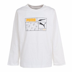 プーマ(PUMA)ACTIVE SPORTS 長袖Tシャツ 674122 02 WHT(Jr)