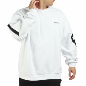 ルーカ(RVCA)ビッグシルエット プルオーバー FAKE RVCA クルーネックトレーナー BC042042 WHT(Men…