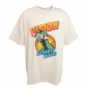 ヴィジョン(VISION)コミック恐竜イラストTシャツ 2505010-06 OFF(Men’s)