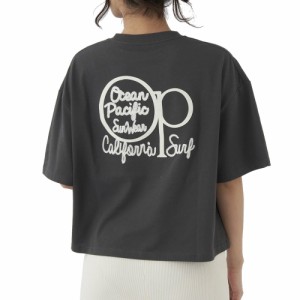 オーシャンパシフィック(Ocean Pacific)半袖Tシャツ レディース チェーン刺繍×フェルト UVカット 523507…