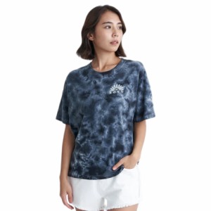 ロキシー(ROXY)タイダイ柄 PAPER MOON オーバーサイズ 半袖Tシャツ 24SURST242037BBK(Lady…