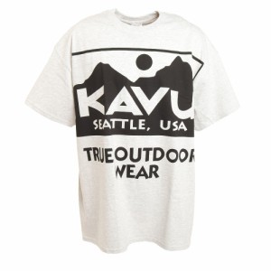 カブー(KAVU)半袖Tシャツ トップス ビッグロゴTシャツ 19821631013009 カジュアル アウトドア レジャー …