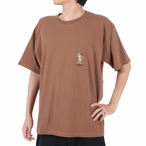 クリフメイヤー(KRIFF MAYER)半袖Tシャツ キャンプラビット半袖Tシャツ ギター 2243100-29:BROWN …